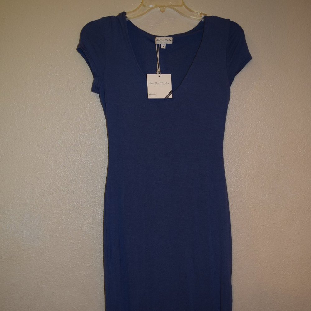 NWT See You Monday jersey midi dress Sz M